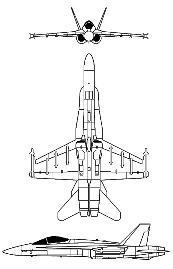 F/A-18 Hornet Diagram
